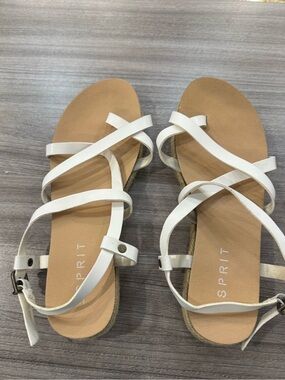 Esprit White Strappy Flat Women's Sandals